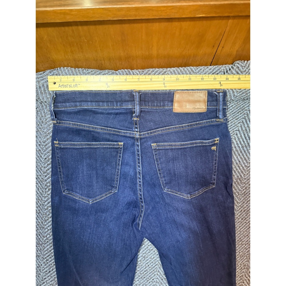 Madewell 9" High-Rise Skinny Jeans Dark Wash Denim Size 27 - Picture 9 of 9